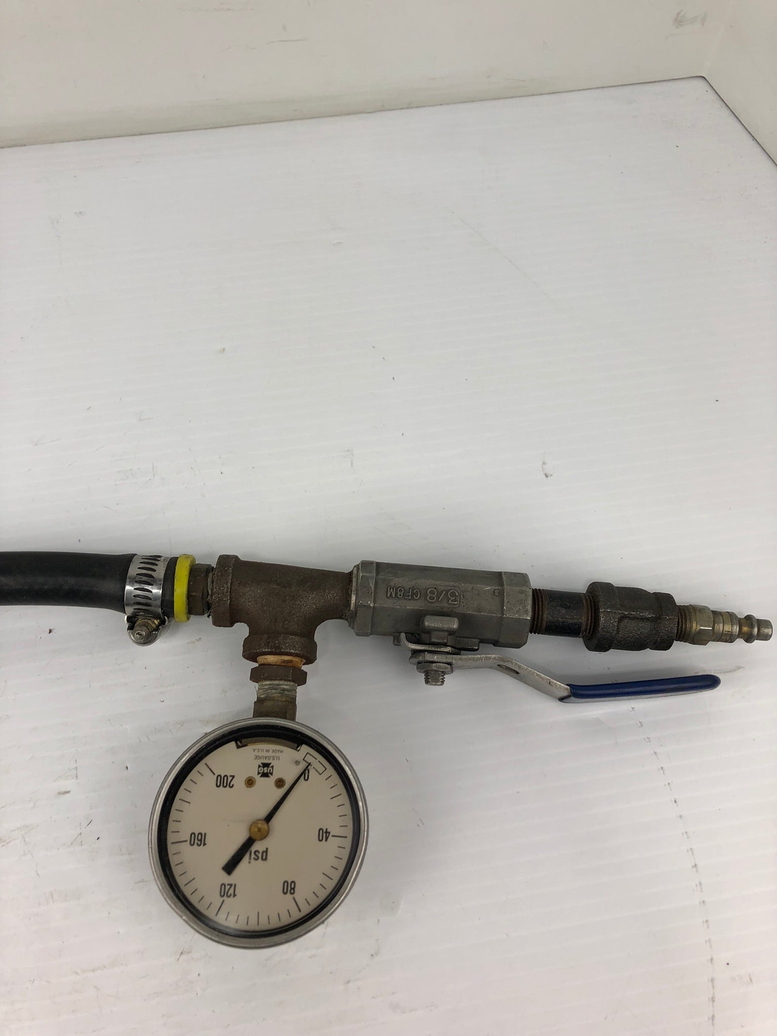USO Gauge with Hose and Nozzle 0-200 PSI