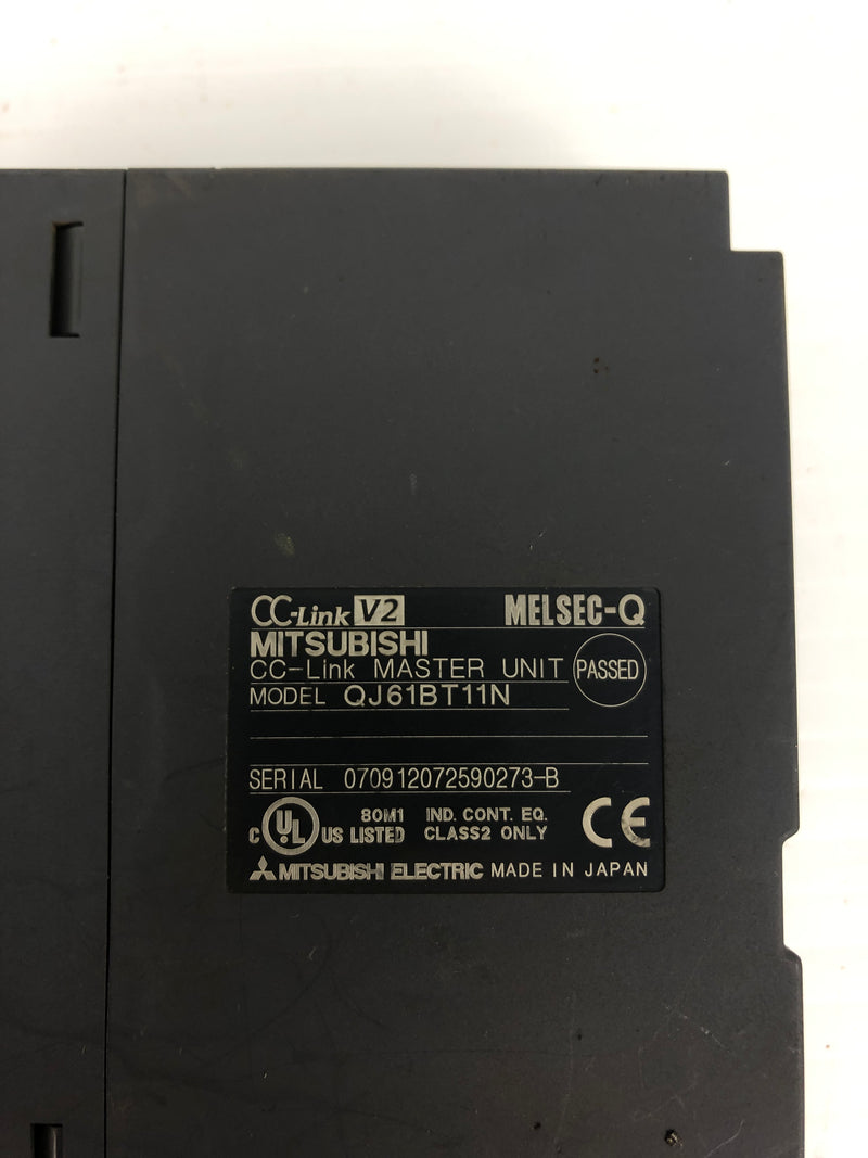 Mitsubishi QJ61BT11N CC-Link Master Unit Melsec-Q Module - Missing Covers