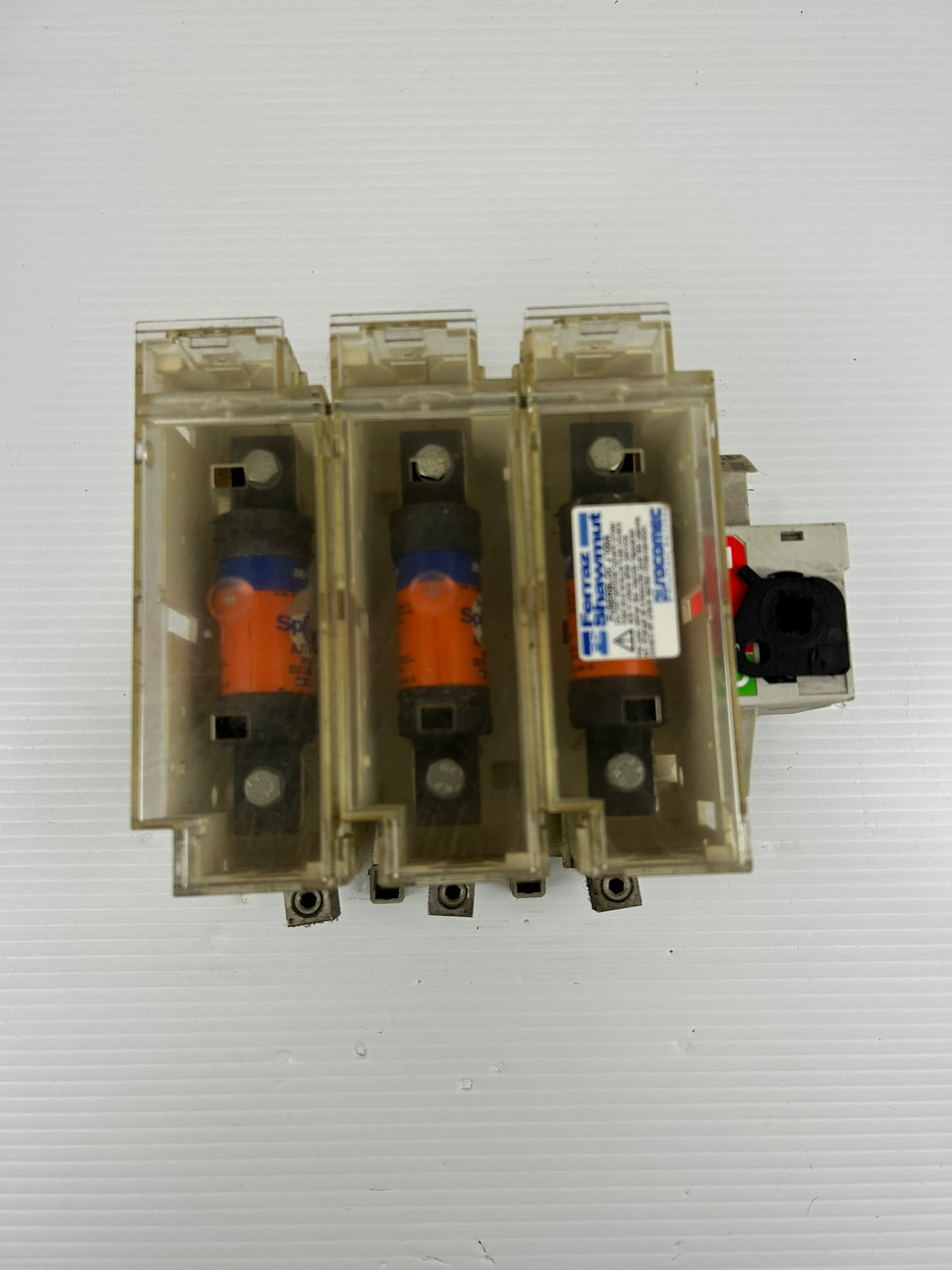 Ferraz Shawmut FUSERBLOC J 100A FBJ100 3-Pole Fuse Holder Switch
