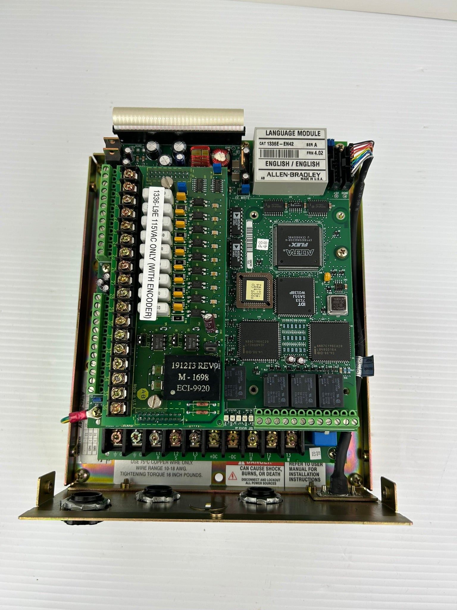 Allen-Bradley 1336E-BRF10-AA-EN-L9E Drive Ser D 22kVA 3PH 380/480V 28A 50/60Hz