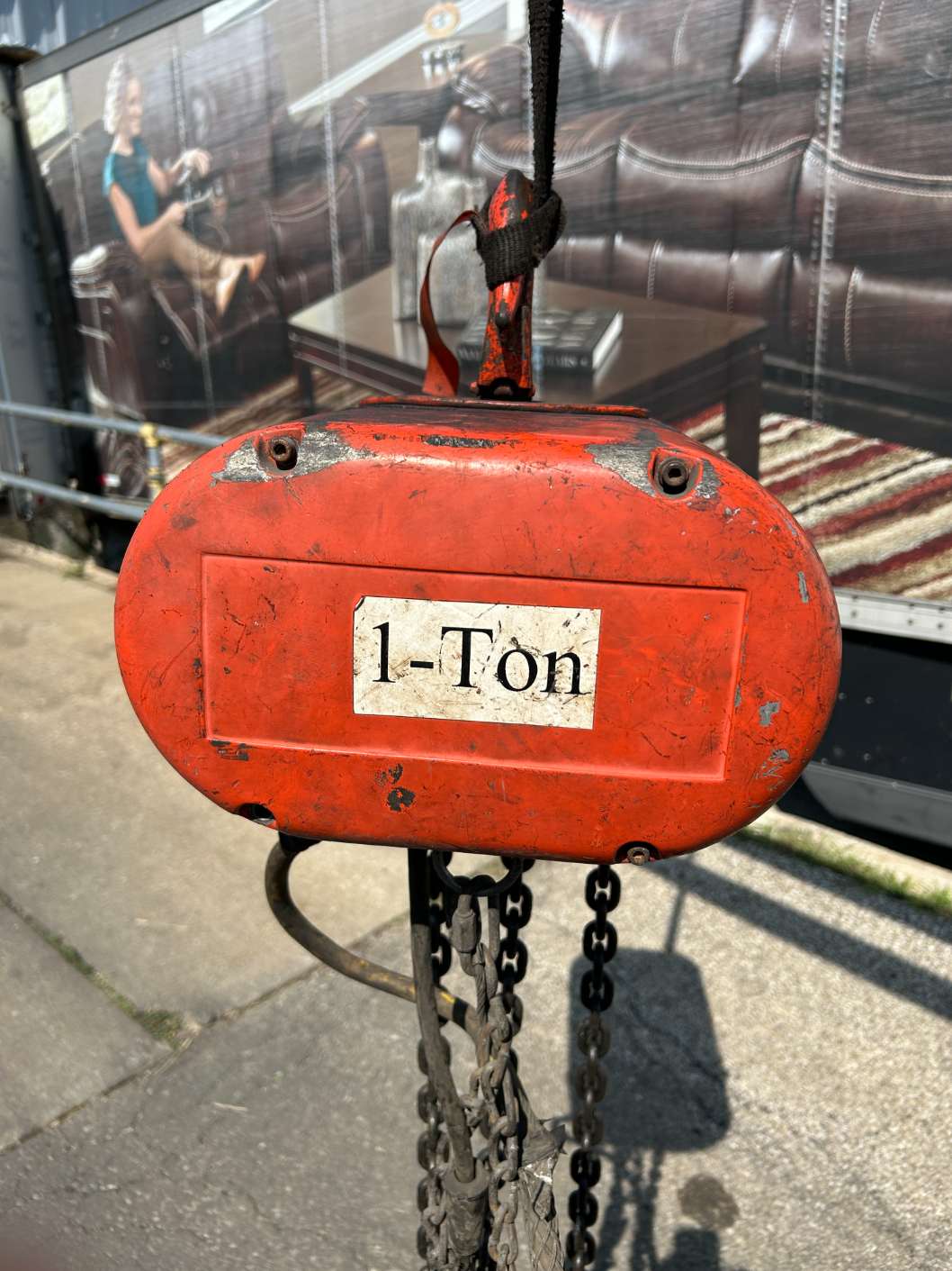 CM RR 2 Ton Electric Chain Hoist 2HP 16 FPM 10 Foot Lift RR-2