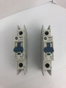 Allen-Bradley 1489-A1D050 Circuit Breaker Ser. A 277V 5A 1P 50/60Hz - Lot of 2