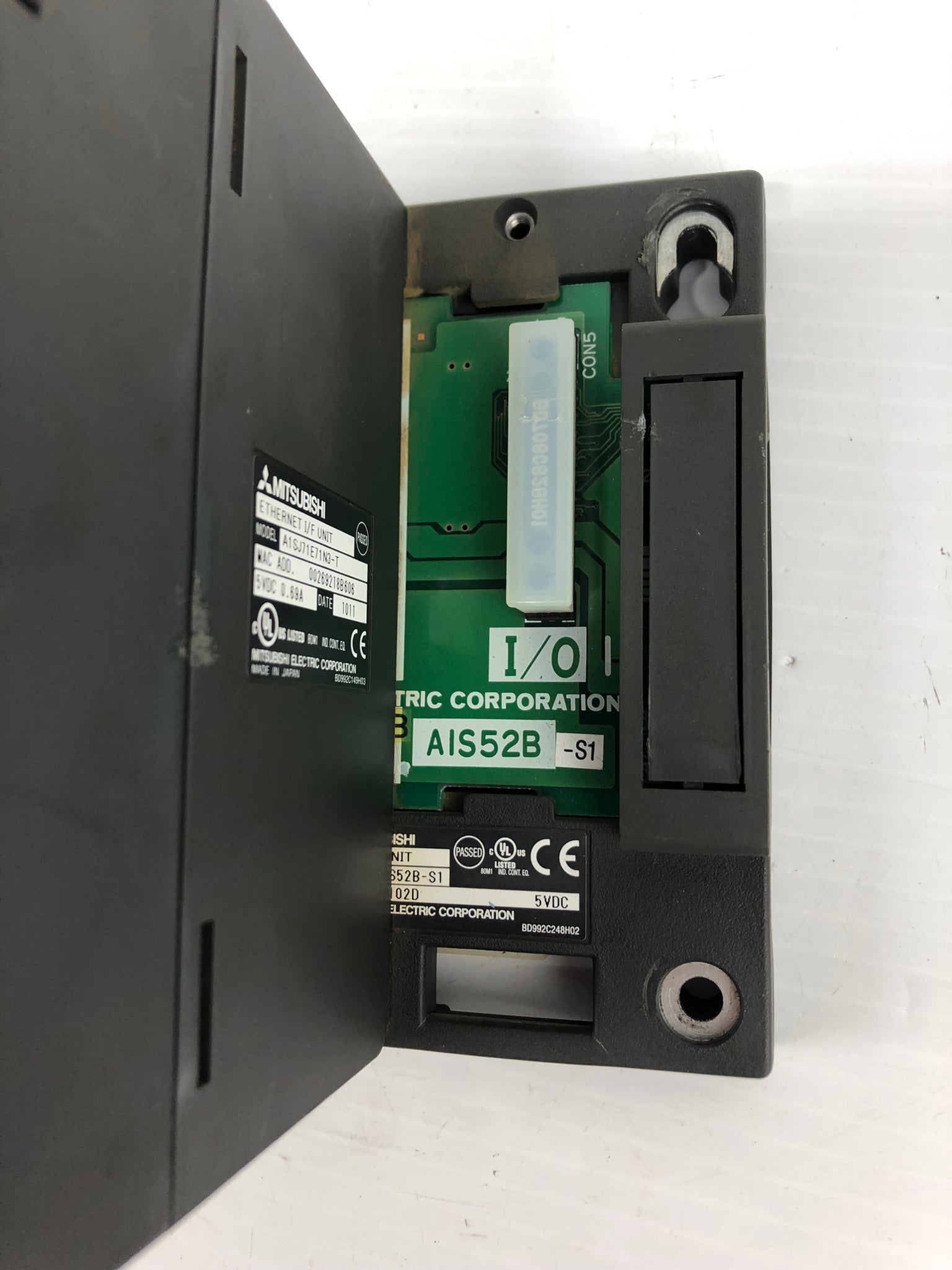 Mitsubishi A1SJ71E71N3-T 2-Slot with Ethernet I/F Unit A1S52B-S1 Base