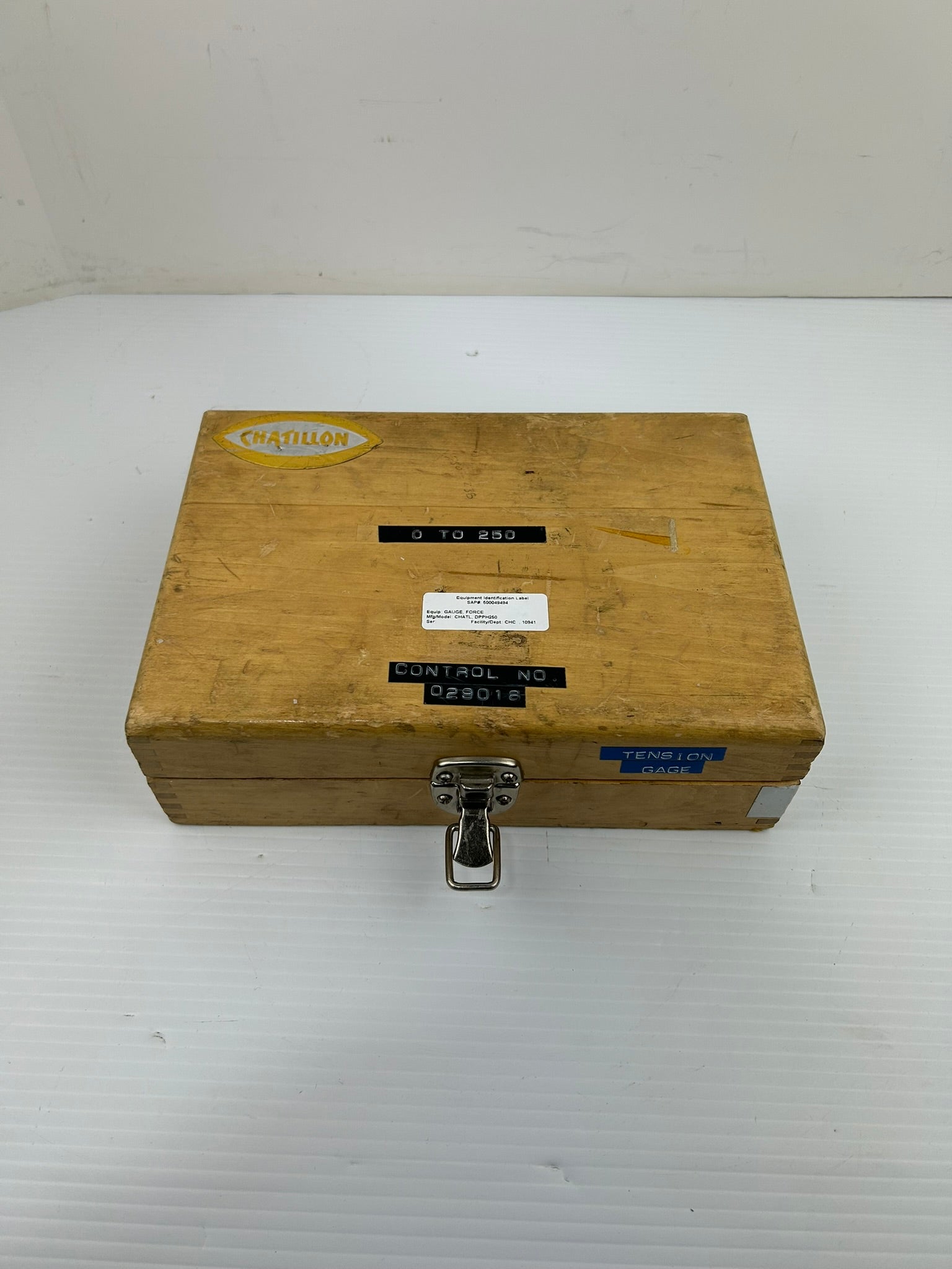 Chatillon DPPH-250 Gauge Force with Case