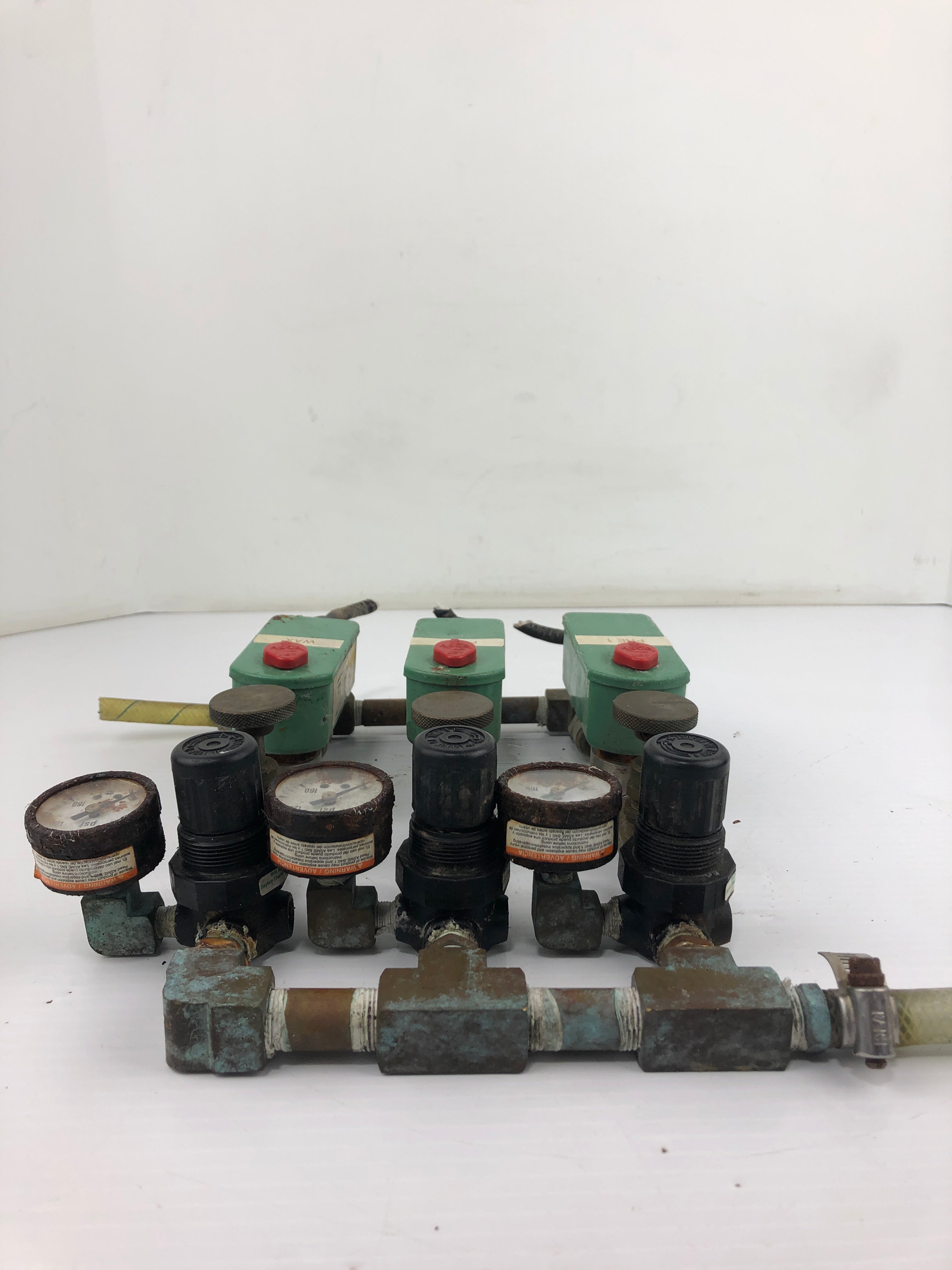 ASCO JX8262C718928 Valve Assembly with Gauges - Lot of 3