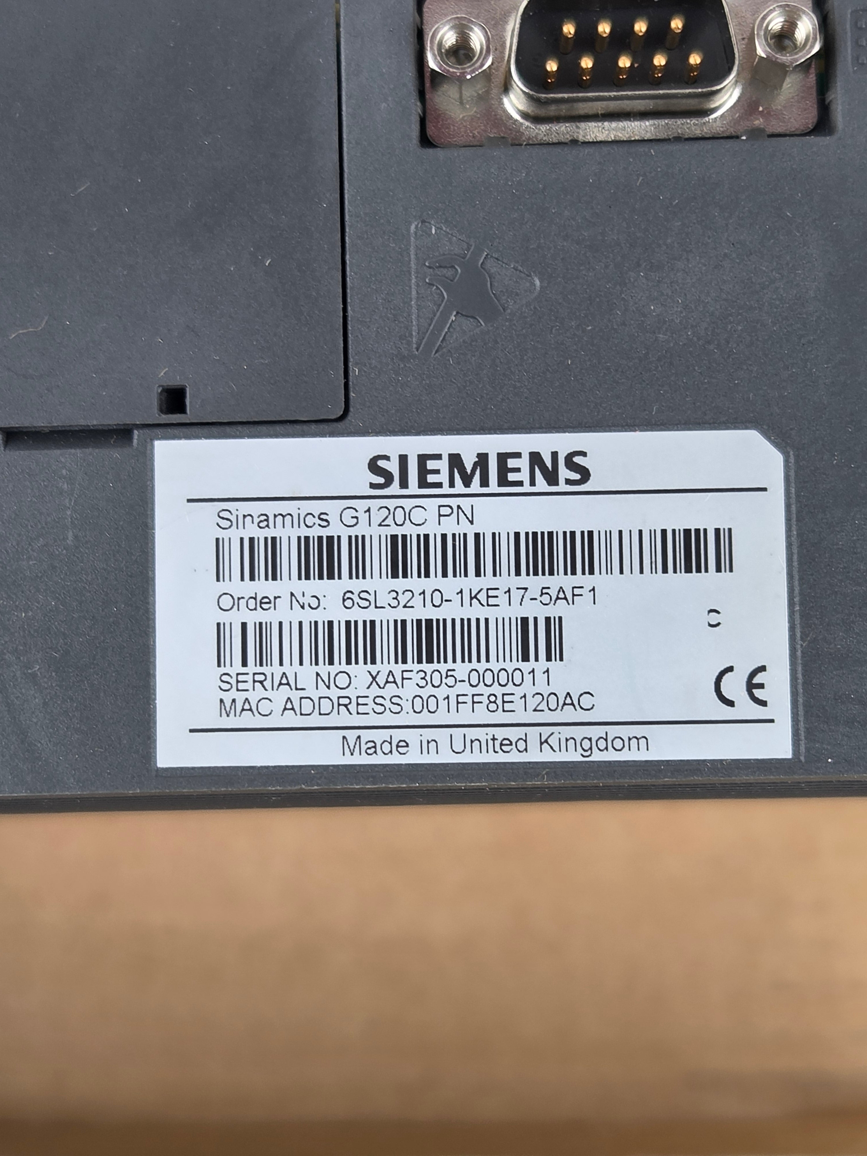 Siemens Sinamics G120C 6SL3210-1KE17-5AF1 Inverter Drive