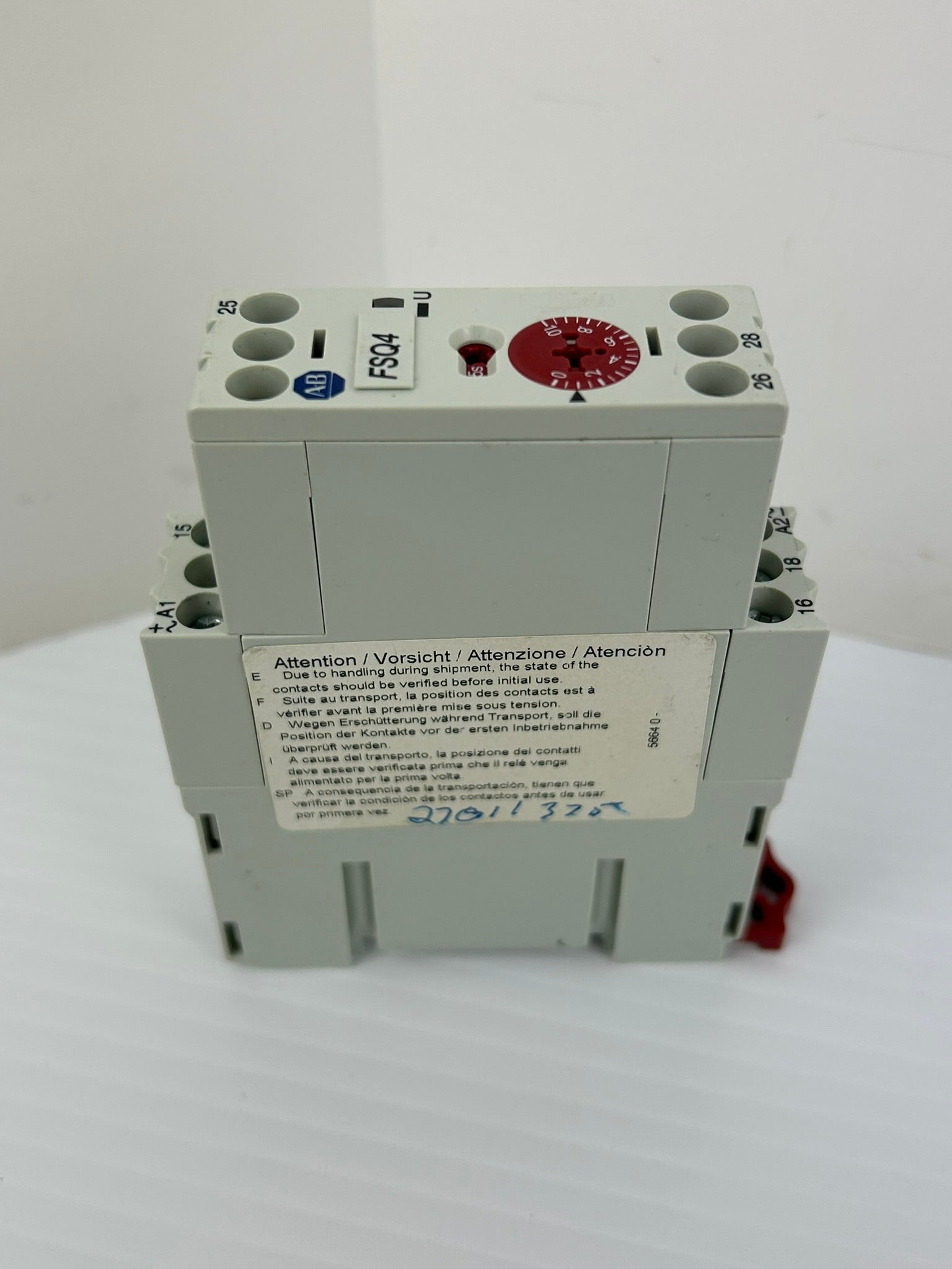Allen-Bradley 700-FSQ4QU18 Timing Relay Series B 0.15S - 10M