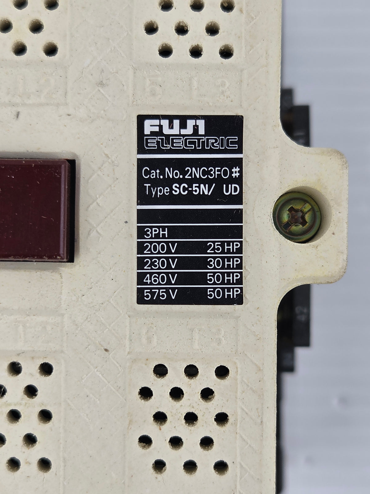 Fuji Electric 2NC3F0122 SC-5N/UD Magnetic Contactor 3PH 100A 100-120VAC/DC Coil
