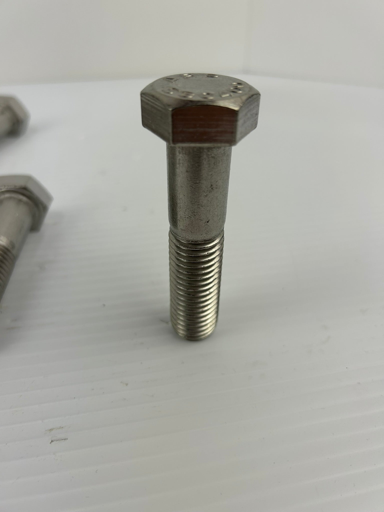 ABP S30400 Hex Screw Bolt 3-5/8" Long x 5/8" Diameter - Lot of 8