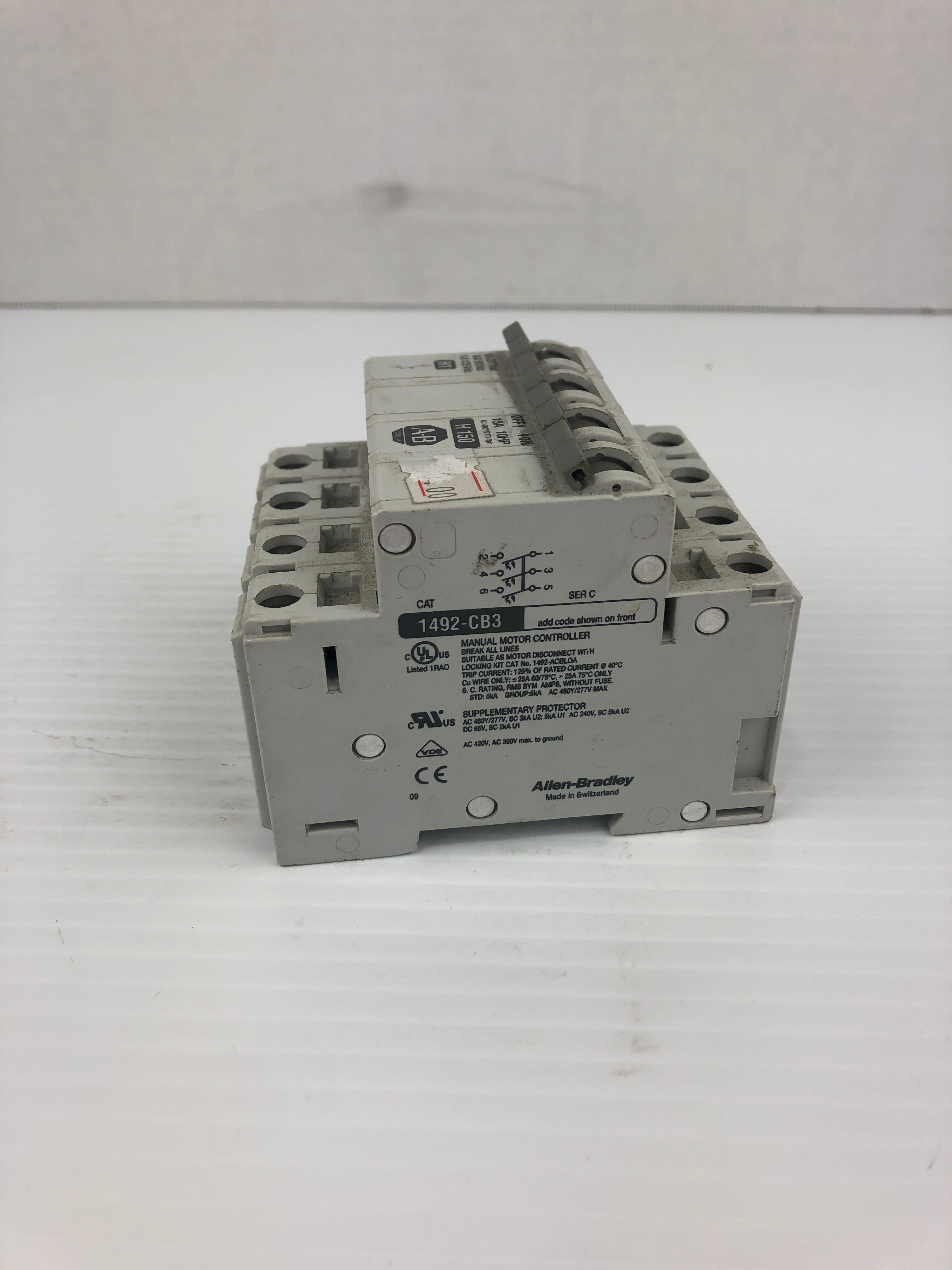 Allen Bradley H150 Circuit Breaker 1492-ACB 1492-CB3 4 Pole