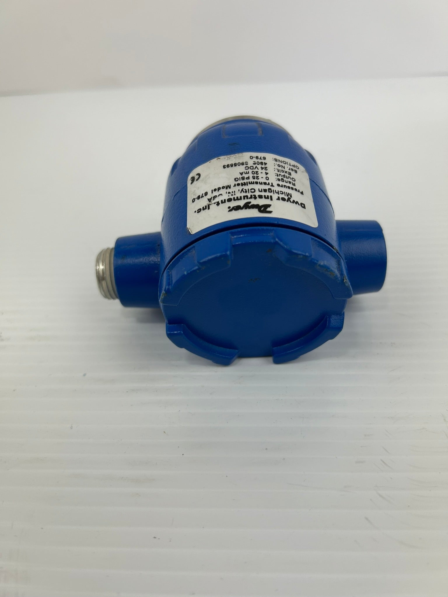 Dwyer 679-0 Pressure Transmitter 0-25 PSIG 4-20 mA 24 VDC