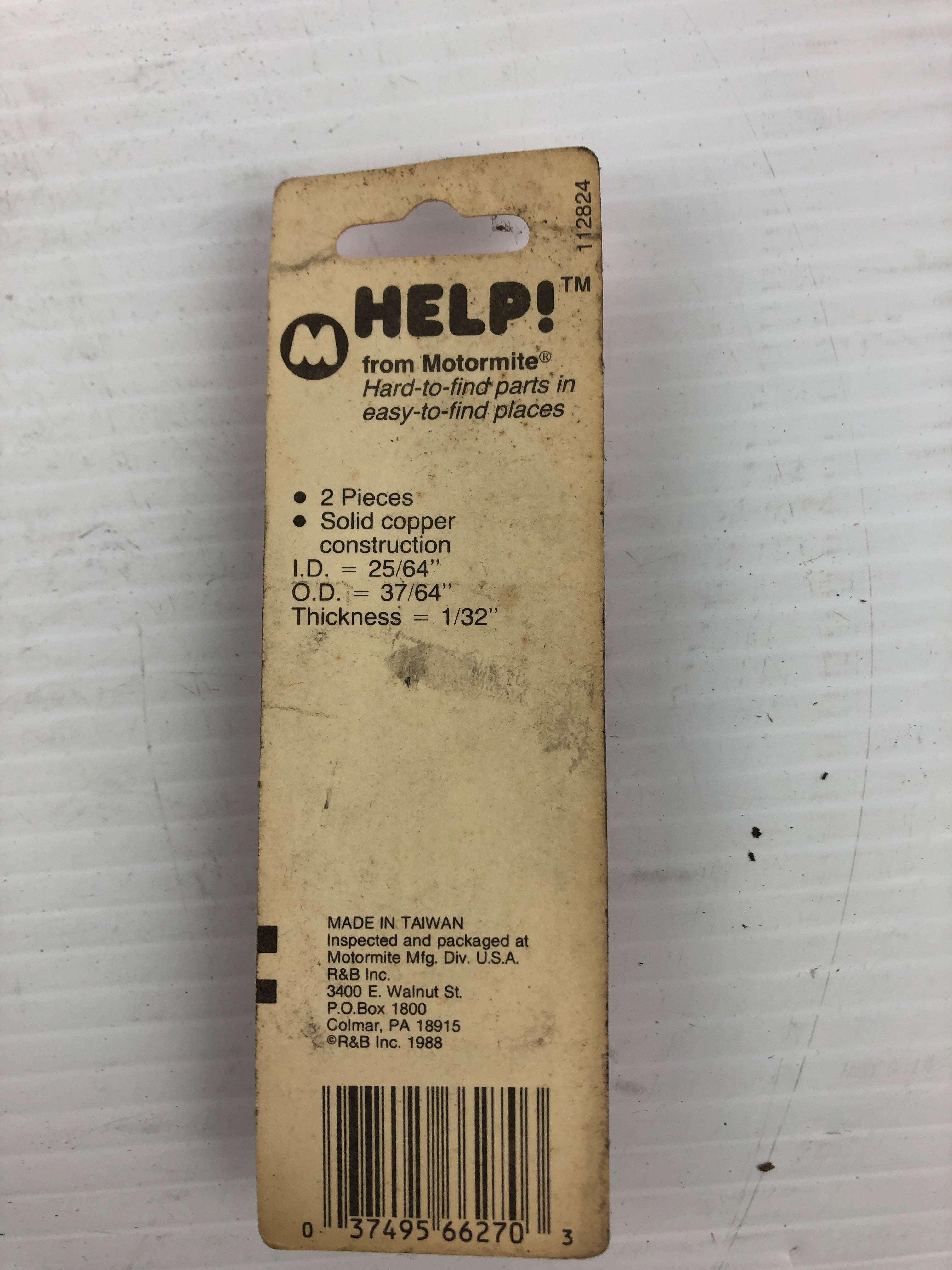 HELP! 66270 Brake Hose Bolt Washers