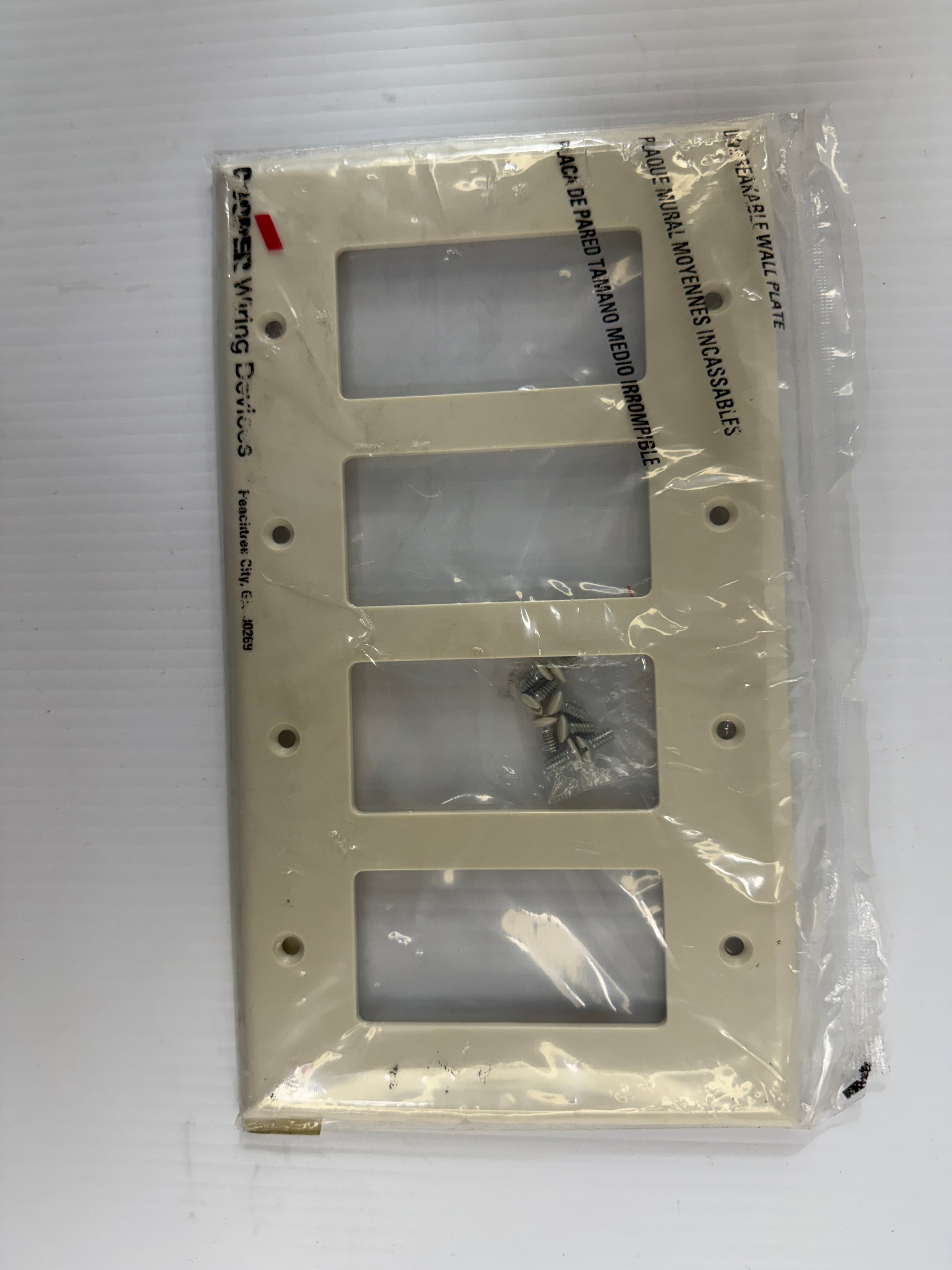 Cooper Wiring 4-Gang Toggle Wallplate PJ264LA Lot of 21