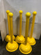 BradyLink 92118 Large Warning Post With Dome Base ~43-1/2" - Lot of 5