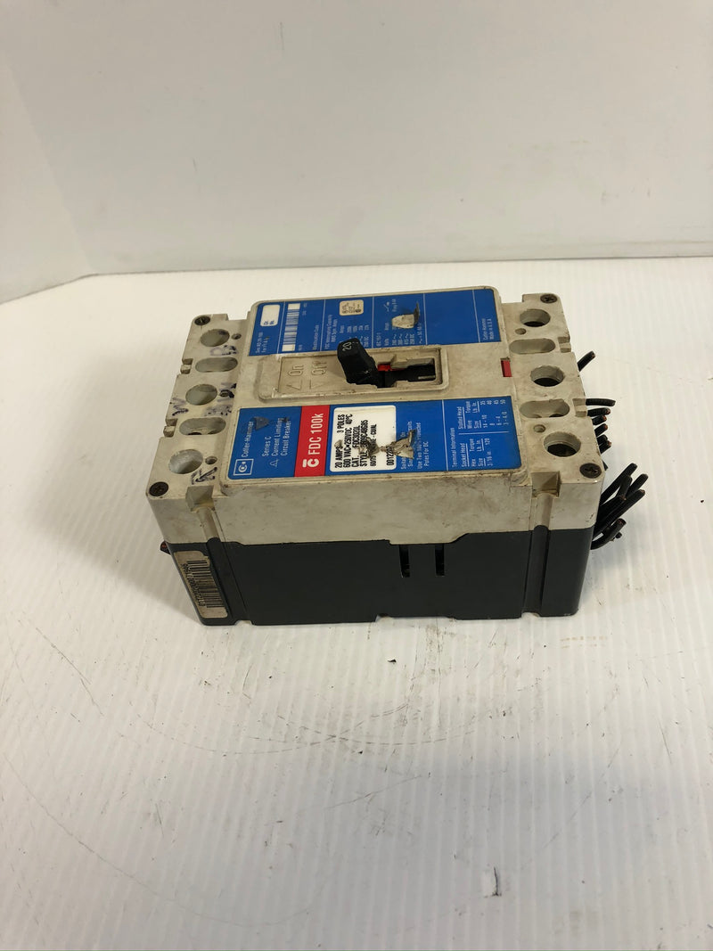 Cutler-Hammer FDC3020L Circuit Breaker Series C 3-Pole 20A 6609C48G85