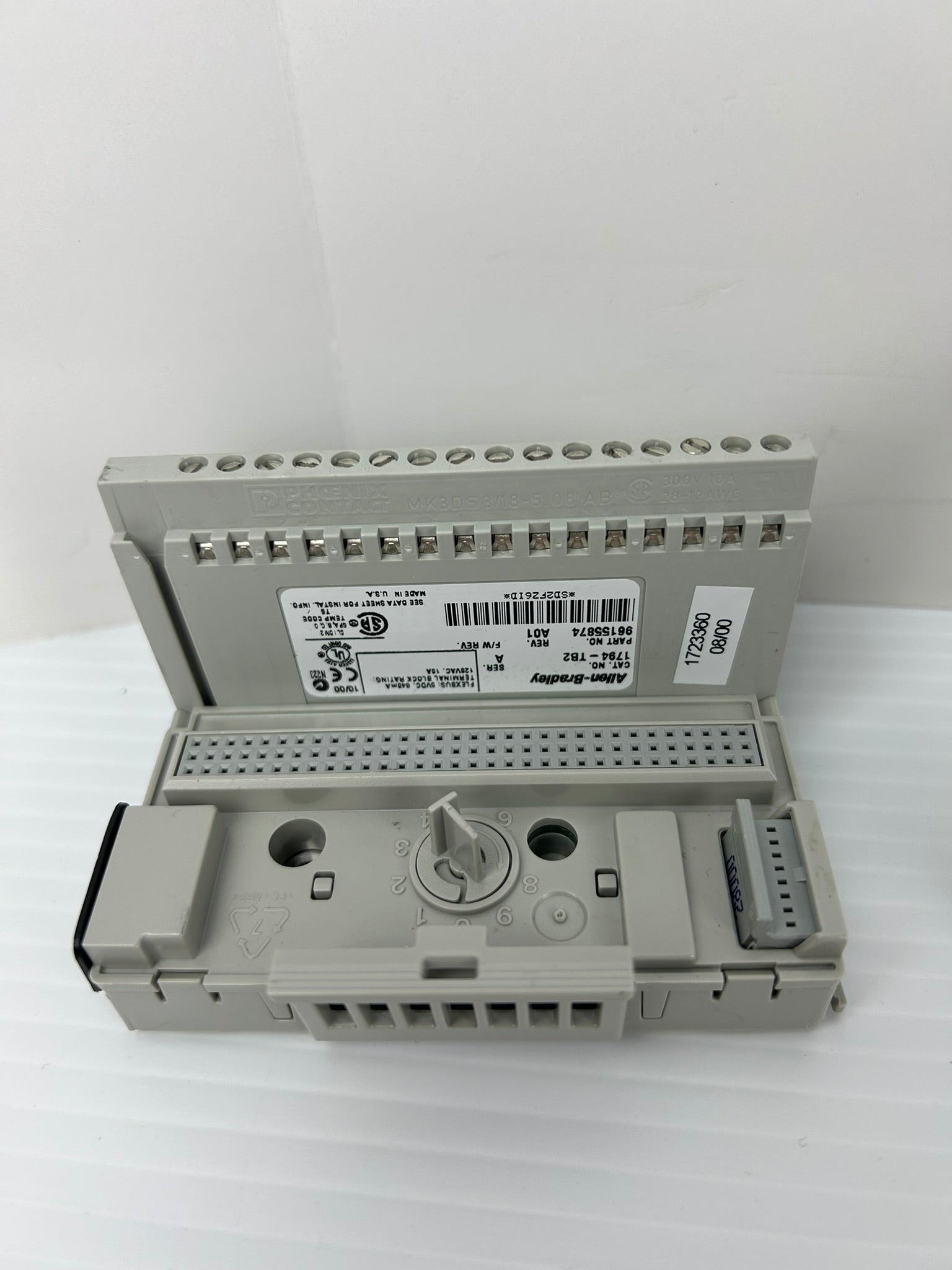 Allen-Bradley 1794-TB2 Terminal Base Series A Rev A01 120VAC 10A