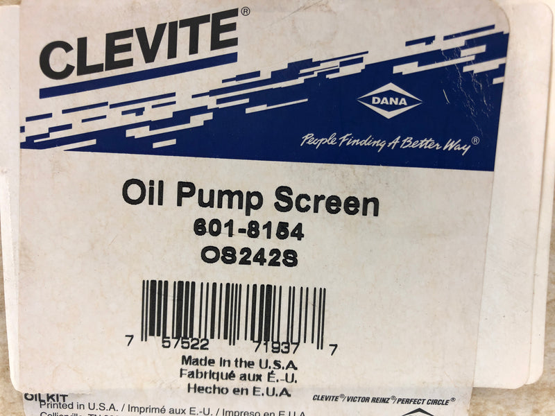 Clevite 6018154 Engine Oil Pump Screen 601-8154