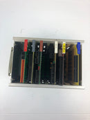 Micro-Aide 80-MB8 Circuit Board PLC Slot Rack Corecon Includes 6 Boards