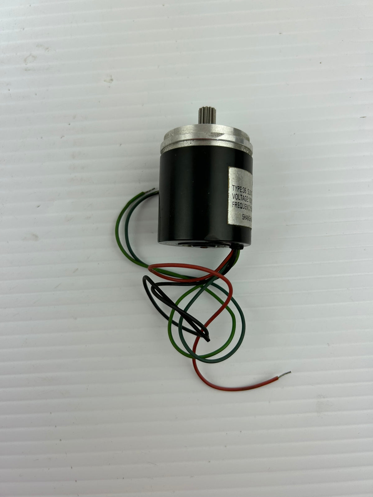 Shanghai Instrument Motor Type 36 SL01G AC Servo Motor 100/12.5V 50Hz 1200 RPM