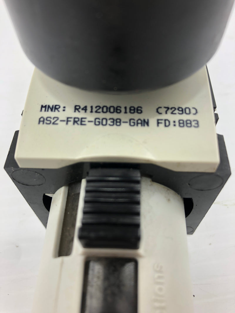 Rexroth R412006186 Filter Pressure Regulator AS2-FRE-G038-GAN Gauge R412004417