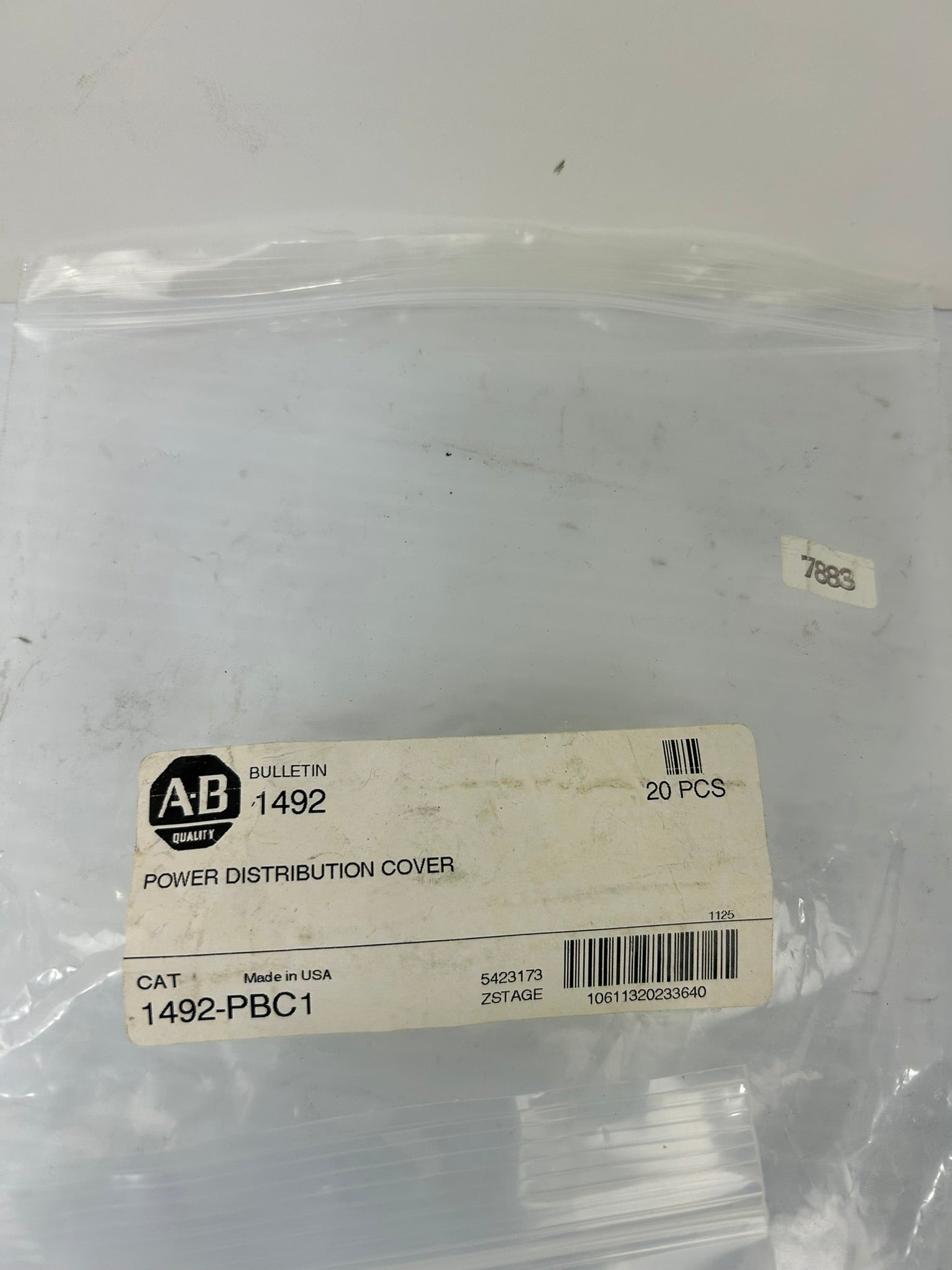 Allen Bradley 1492-PBC1 Power Distributions Covers Series A - Lot of 20