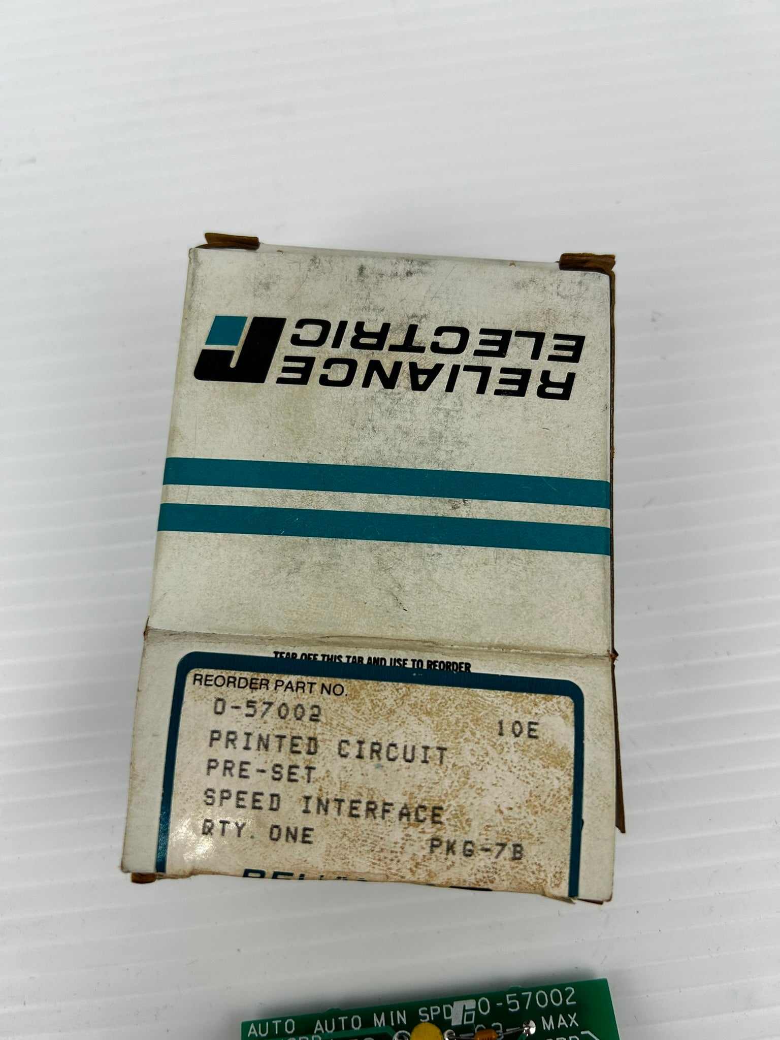 Reliance Electric 0-57002 Printed Circuit Pre-Set Speed Interface Circuit Board