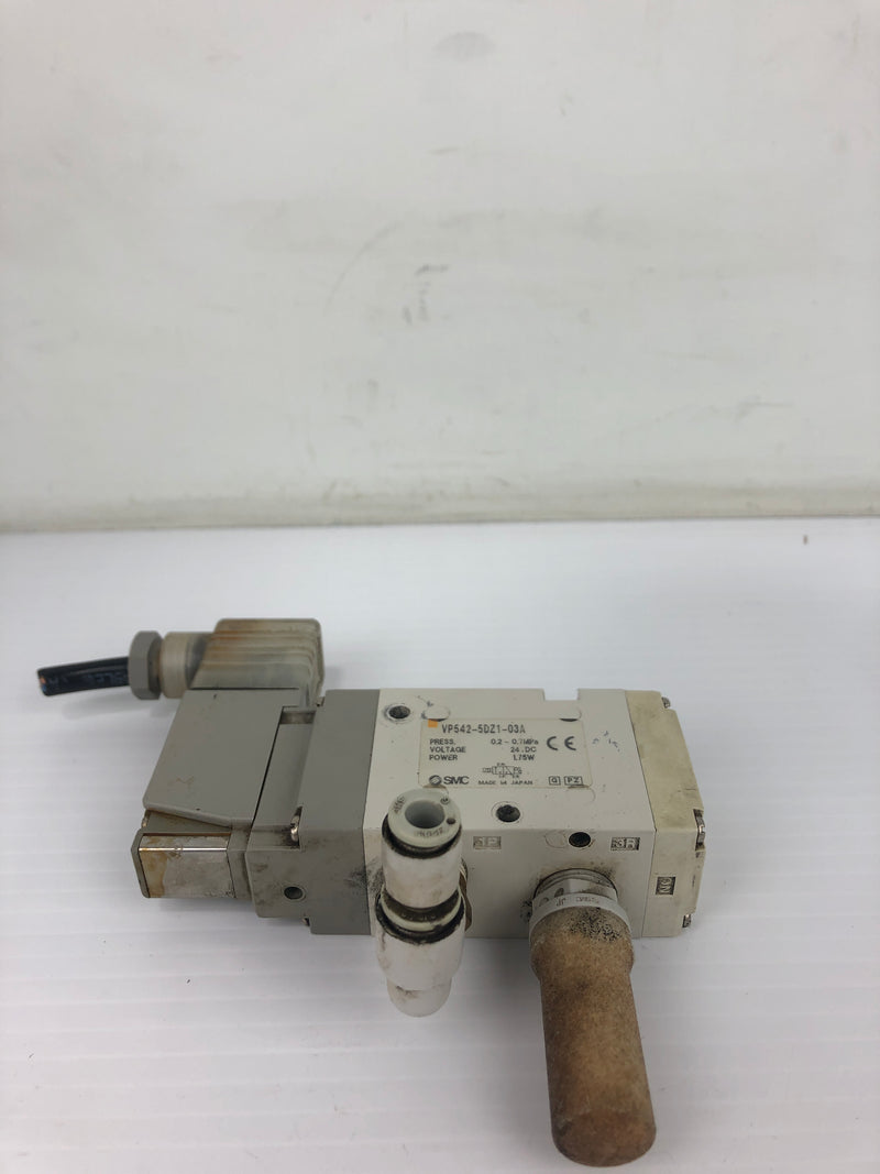 SMC VP542-5DZ1-03A Solenoid Valve 0.2~0.7MPa 24DC 1.75W