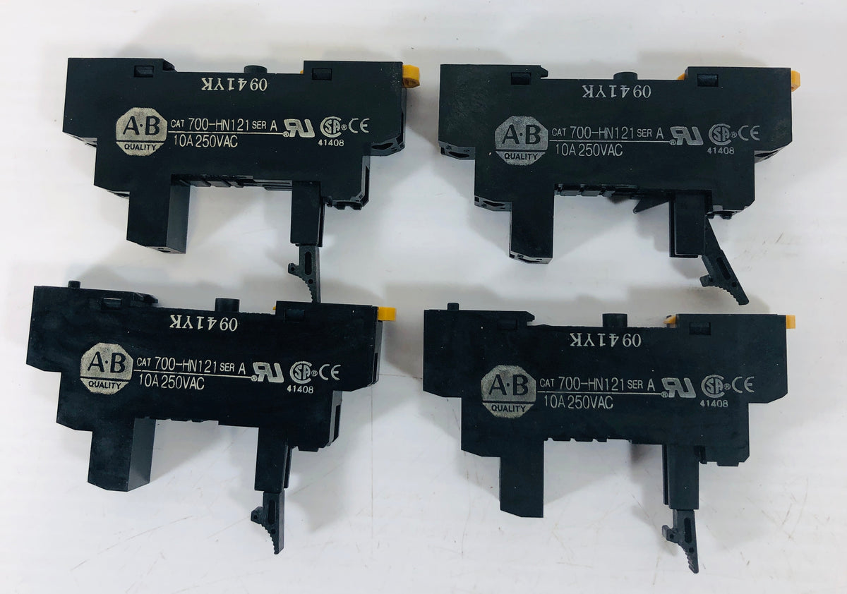 Allen-Bradley 700-HN121 Relay Base Series A Series A - Lot of 4