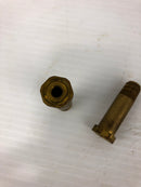 2" Brass Nozzle Welding Fitting - Lot of 2