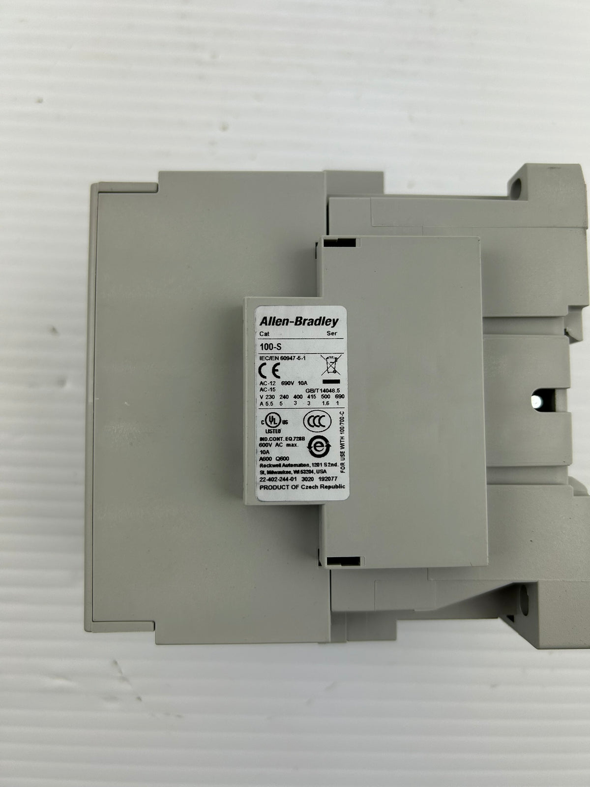 Allen-Bradley 100-C72D10 Series B Contactor 72A 400V