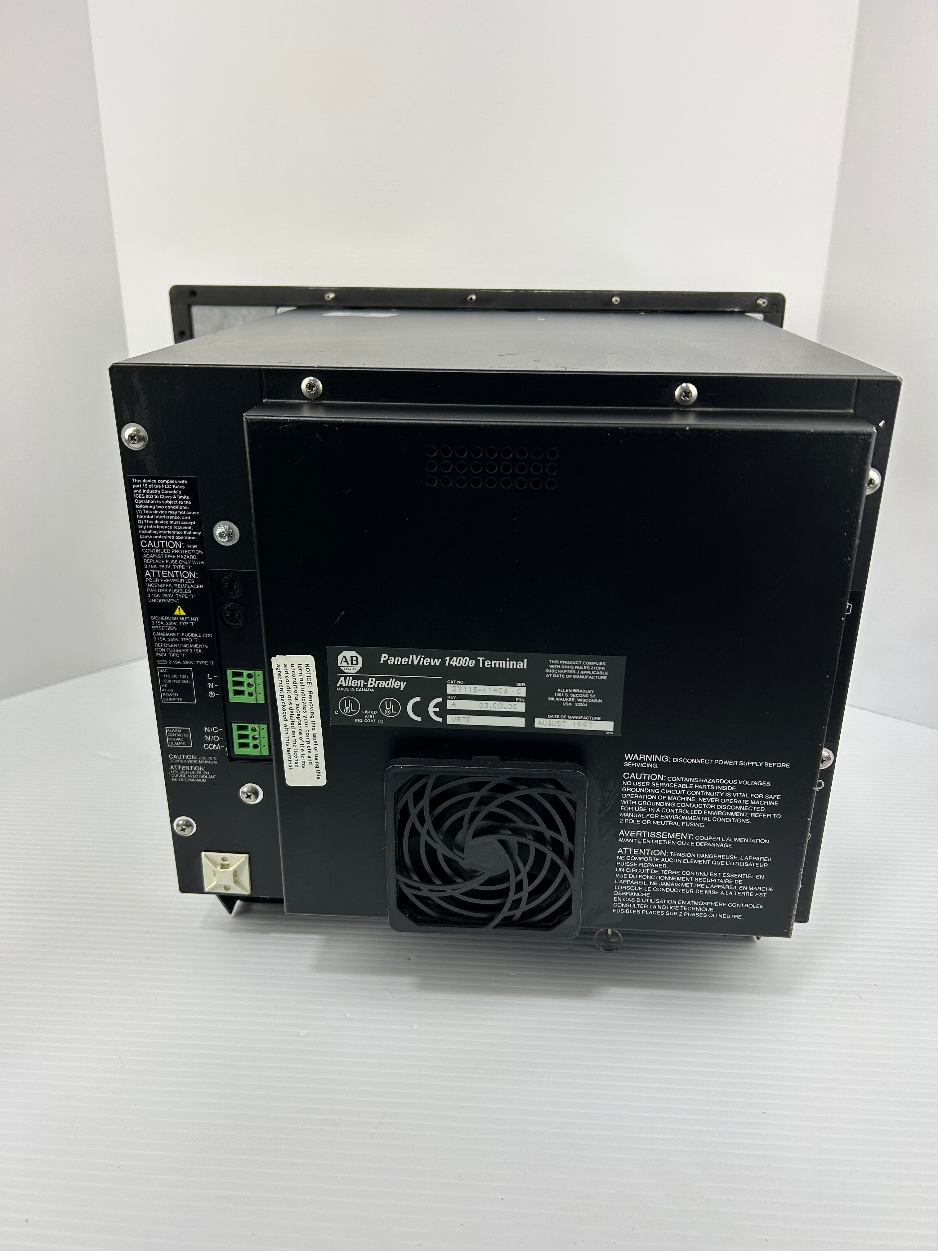Allen Bradley 2711E-K14C6 PanelView 1400e Series C Rev A FRN 3.00 PLC Panel