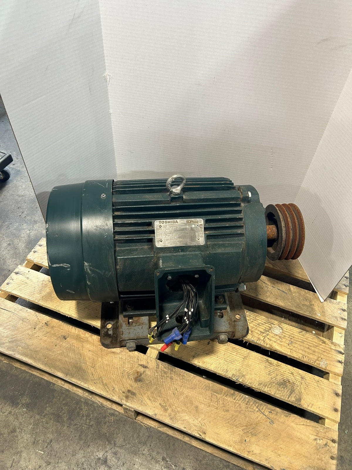 Toshiba 0204SDSR41A-P AC Motor 20 HP 1460/1770 RPM 3PH 230/460V 50/60 Hz 256T