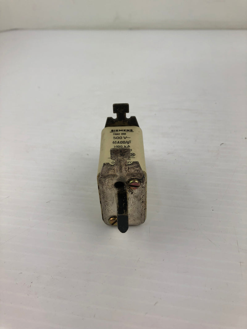 Siemens 3NA1 018 Fuse 500V 63A00/gT