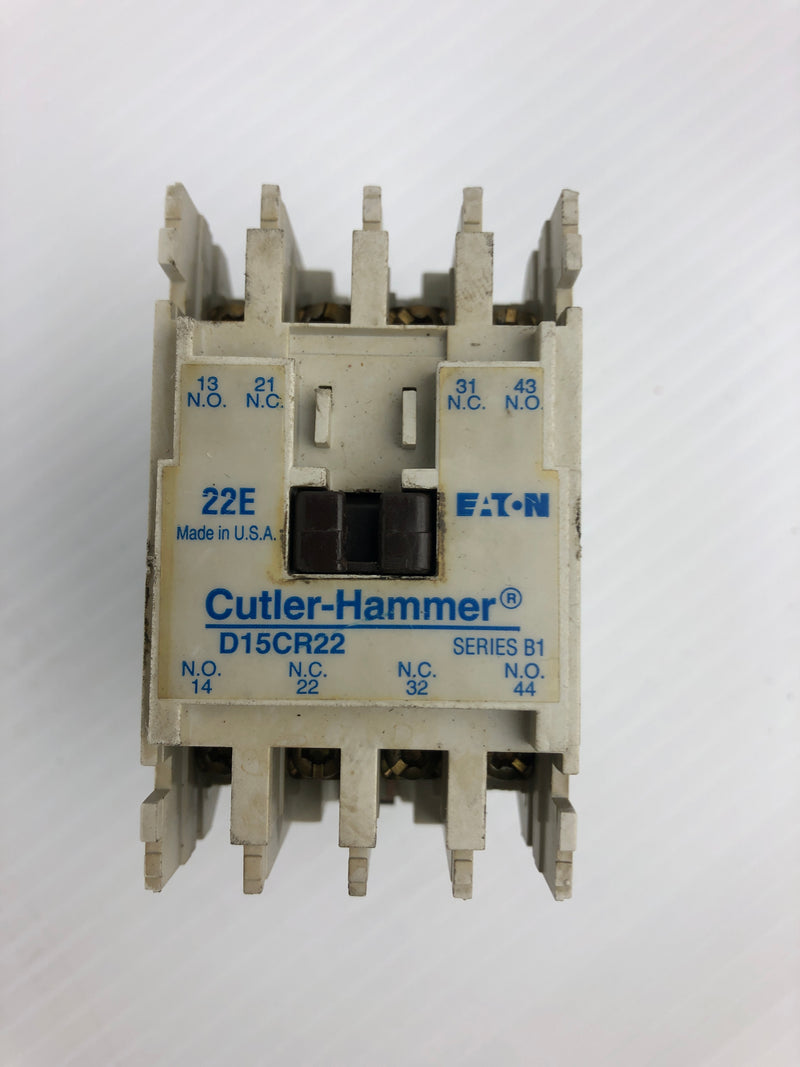 Cutler Hammer D15CR22 Relay 22E Series B1