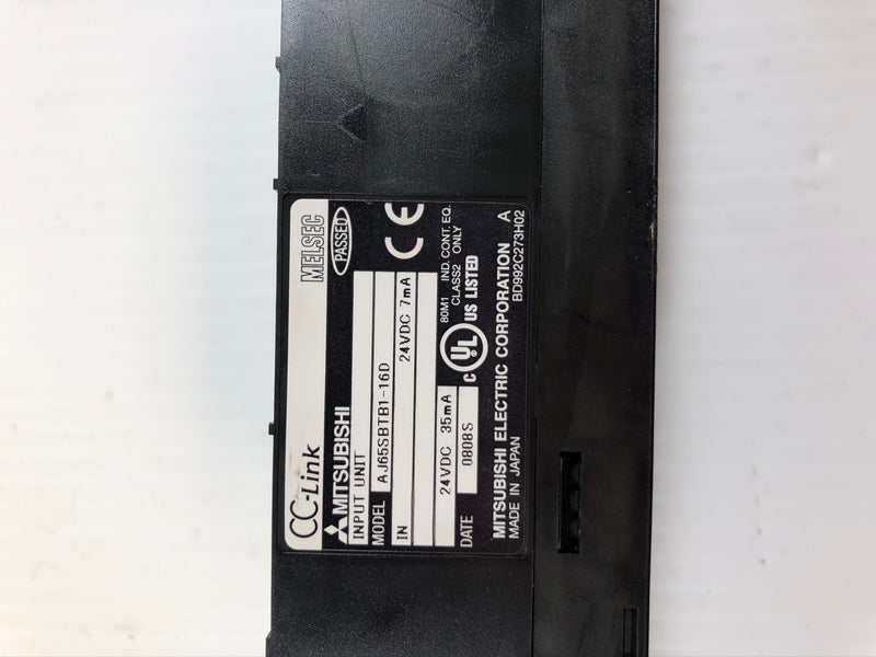 Mitsubishi Melsec AJ65SBTB1-16D CC-Link Input Unit 24VDC 7mA