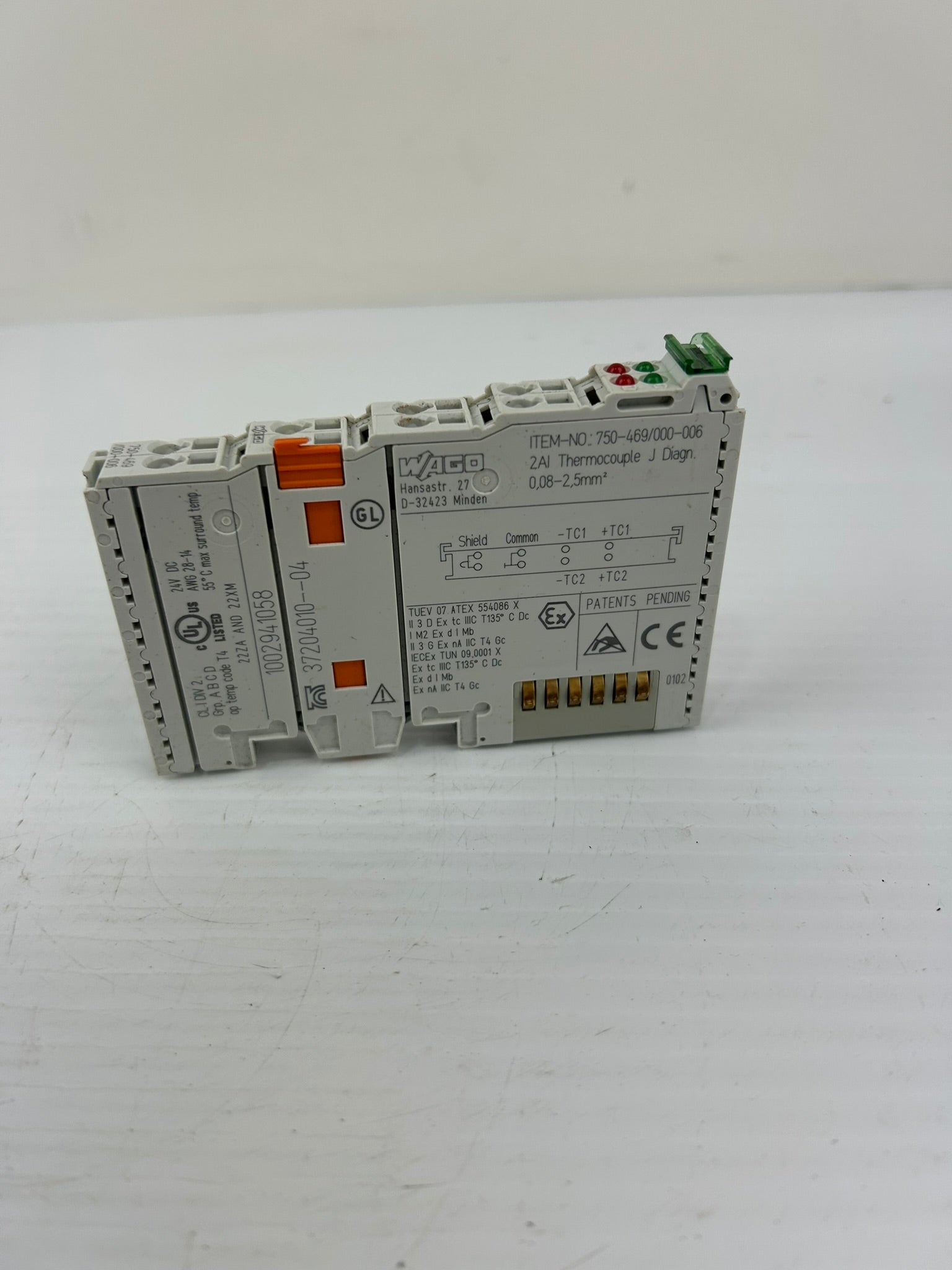 Wago 750-469/000-006 Channel Analog Input 2AI Thermocouple J Diagn - PLC Module