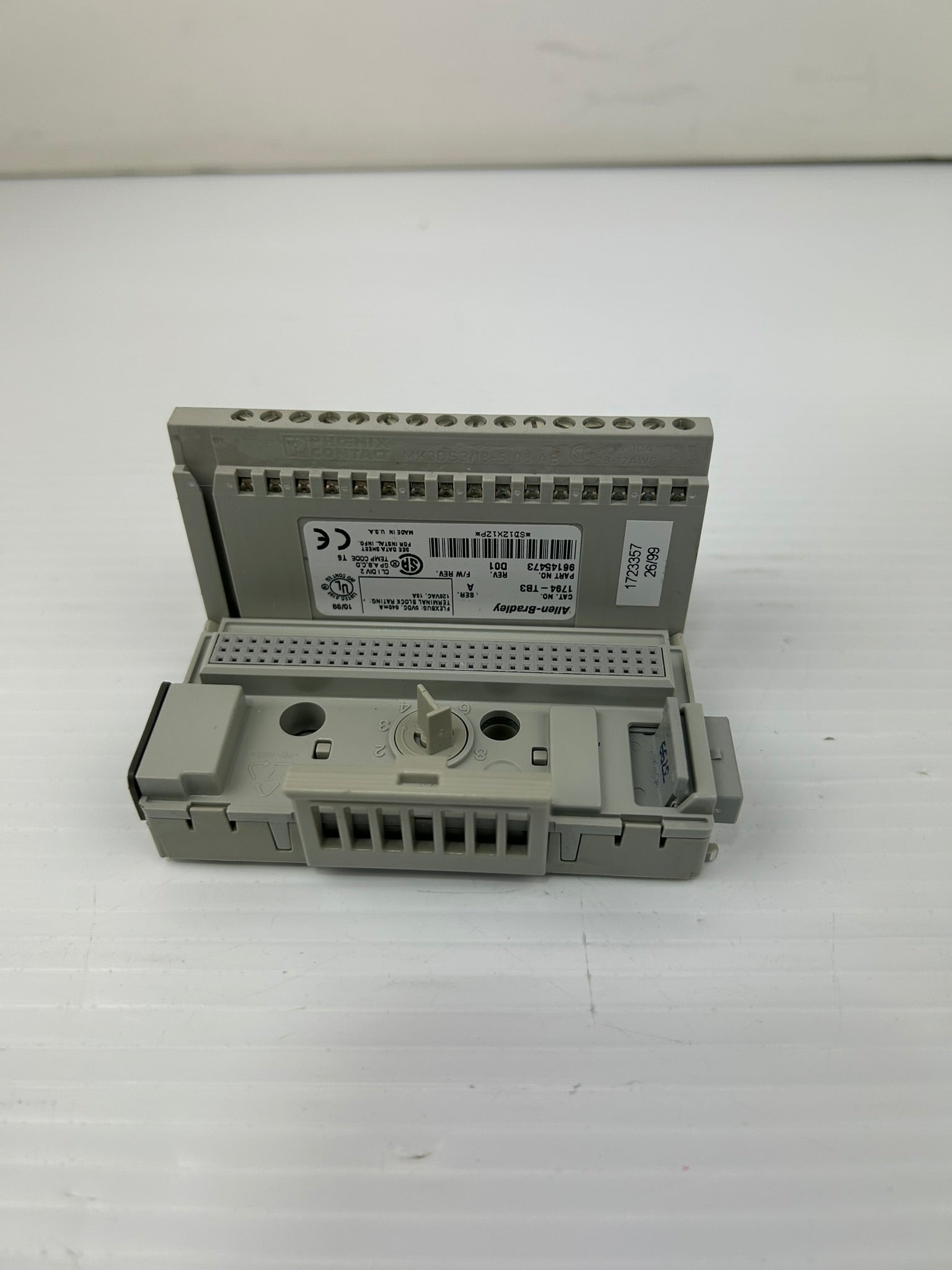 Allen Bradley 1794-TB3 Terminal Base Series A Rev D01