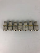 Siemens 5SD46 Silized Ceramic Bottled Fuse 50A 500V (Lot of 7)