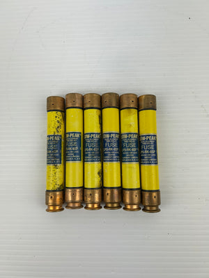 Bussmann LPS-RK-6SP Time-Delay Fuse 6A 600VAC 300 VDC - Lot of 6