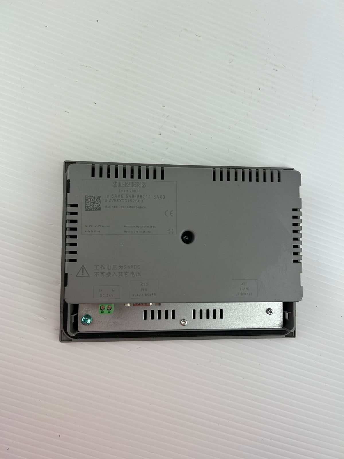 Siemens SIMATIC HMI Smart 700 IE 7" Touchscreen Panel 1P 6AV6648-0BC11-3AX0