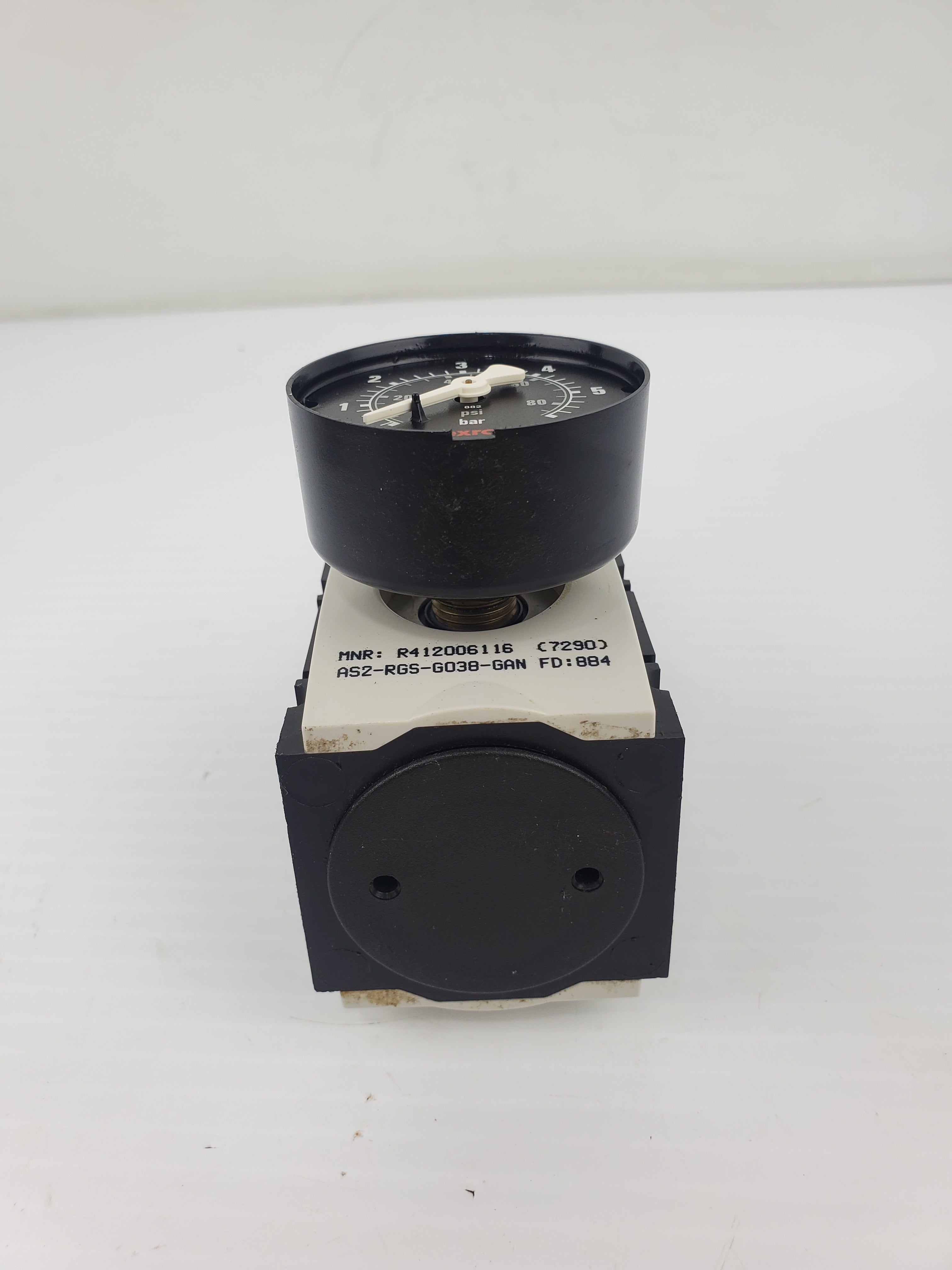 Rexroth AS2-RGS-G038-GAN Pneumatic Pressure Regulator with Gauge R412004416