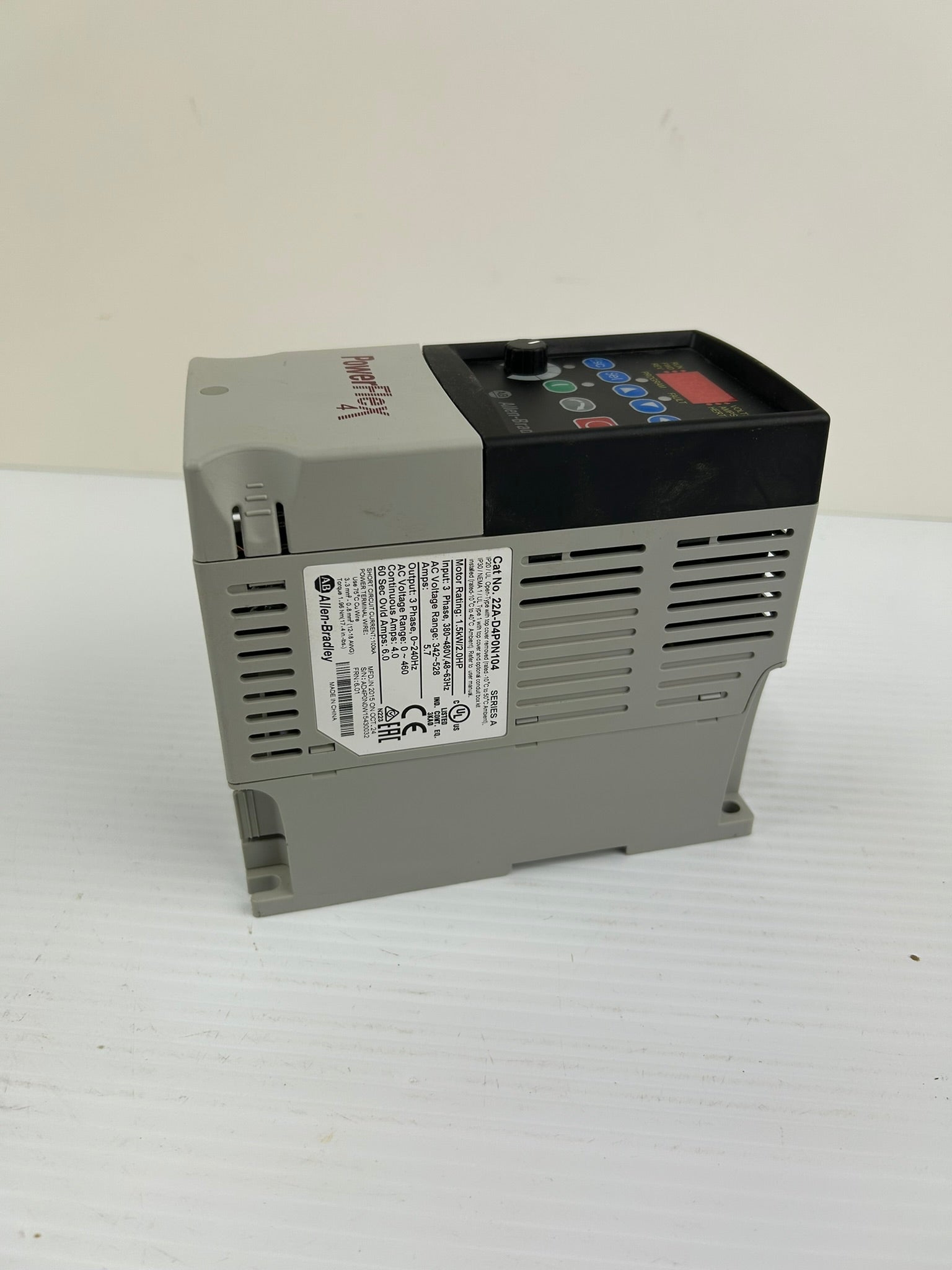 Allen Bradley 22A-D4P0N104 PowerFlex 4 AC Drive Series A