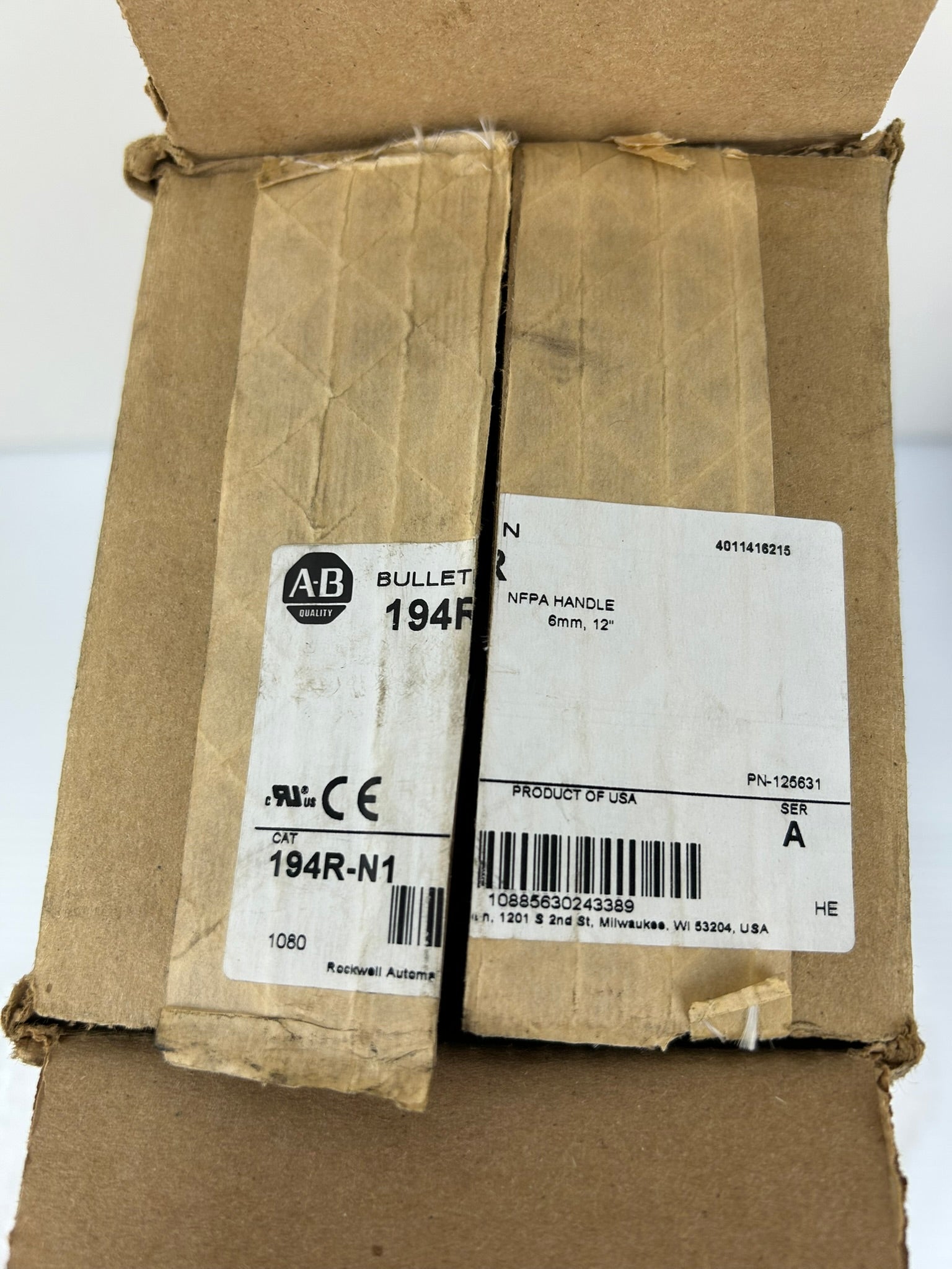 Allen-Bradley 194R-N1 Internal Operating Handle Series A 12" Shaft NFPA 79