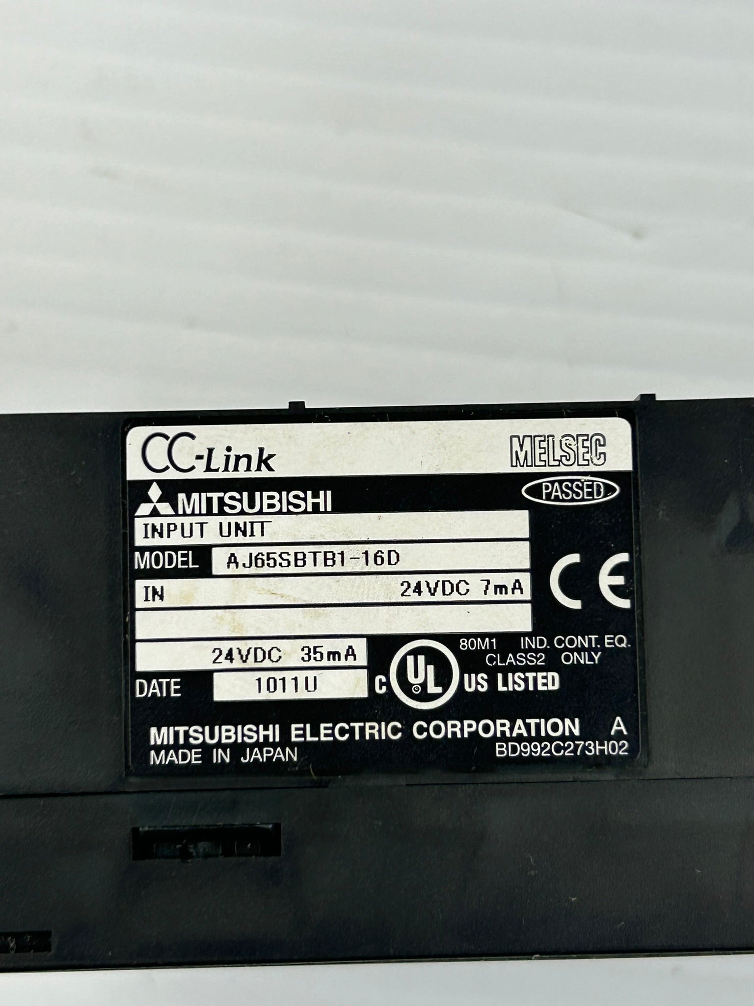 Mitsubishi Melsec AJ65SBTB1-16D CC-Link Input Unit 24VDC 7mA