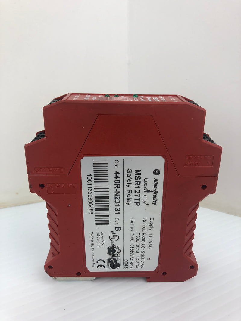 Allen-Bradley MSR127TP Guardmaster Safety Relay Ser. B 250V 5A