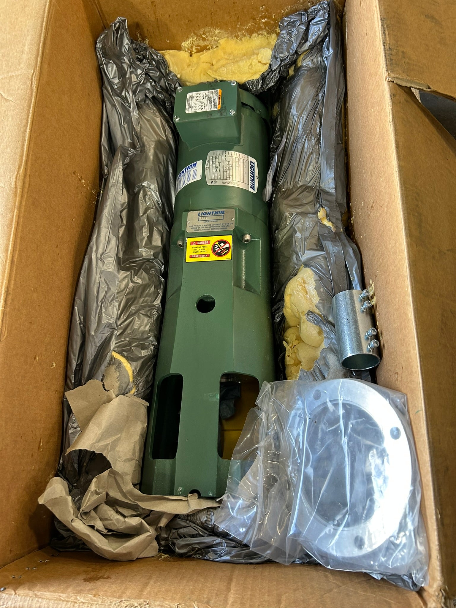 Lightnin X5S50 Mixer Agitator Drive Top-Entry 1/2 HP 1725 RPM 3 PH Motor