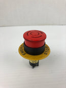 Idec HW1E-BV Emergency Stop Push Button 250VAC 3A Type 4,4X, 12, 13