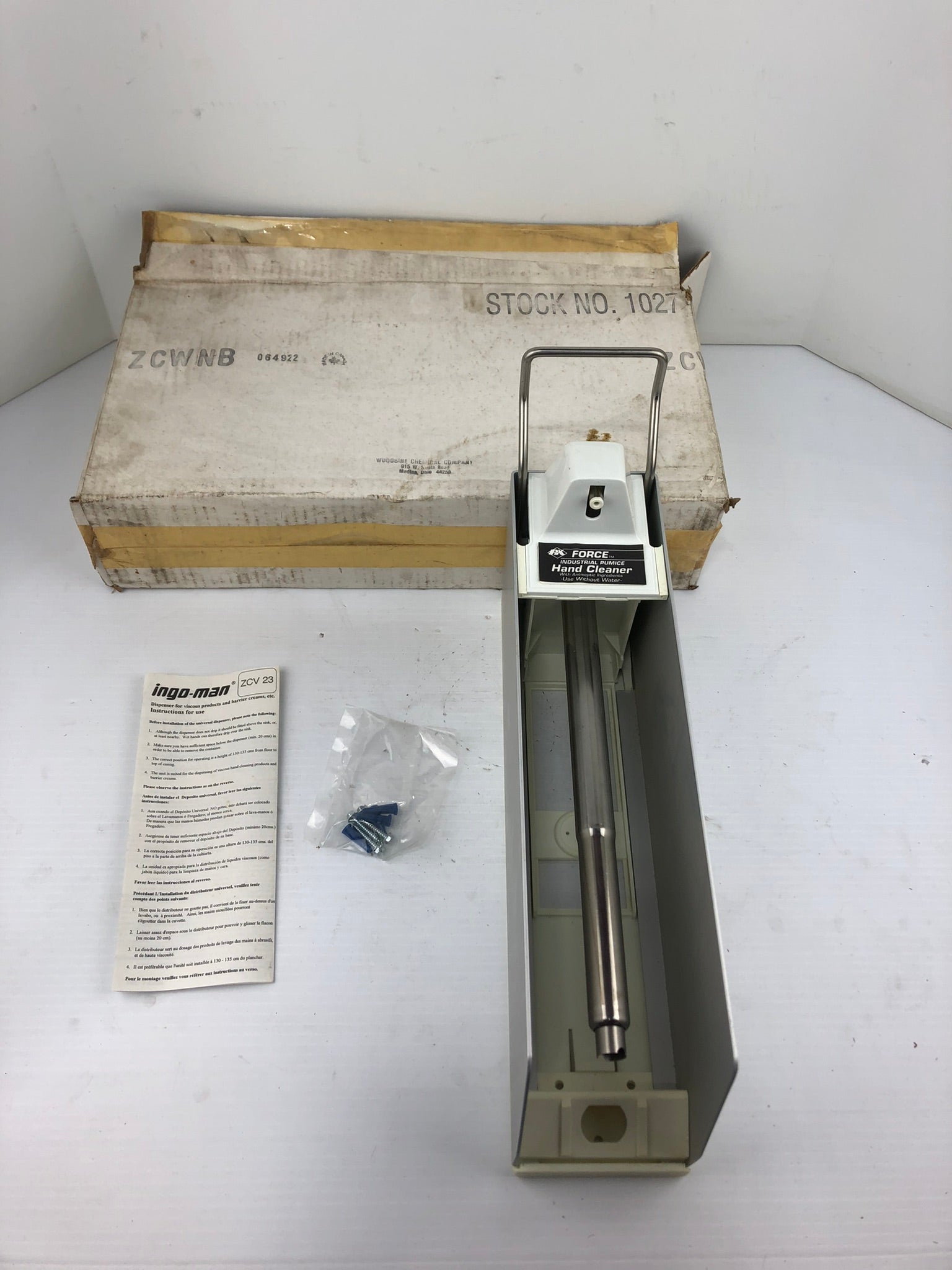 Force Industrial Ingo-Man ZCV 23 Pumice Hand Cleaner Dispenser