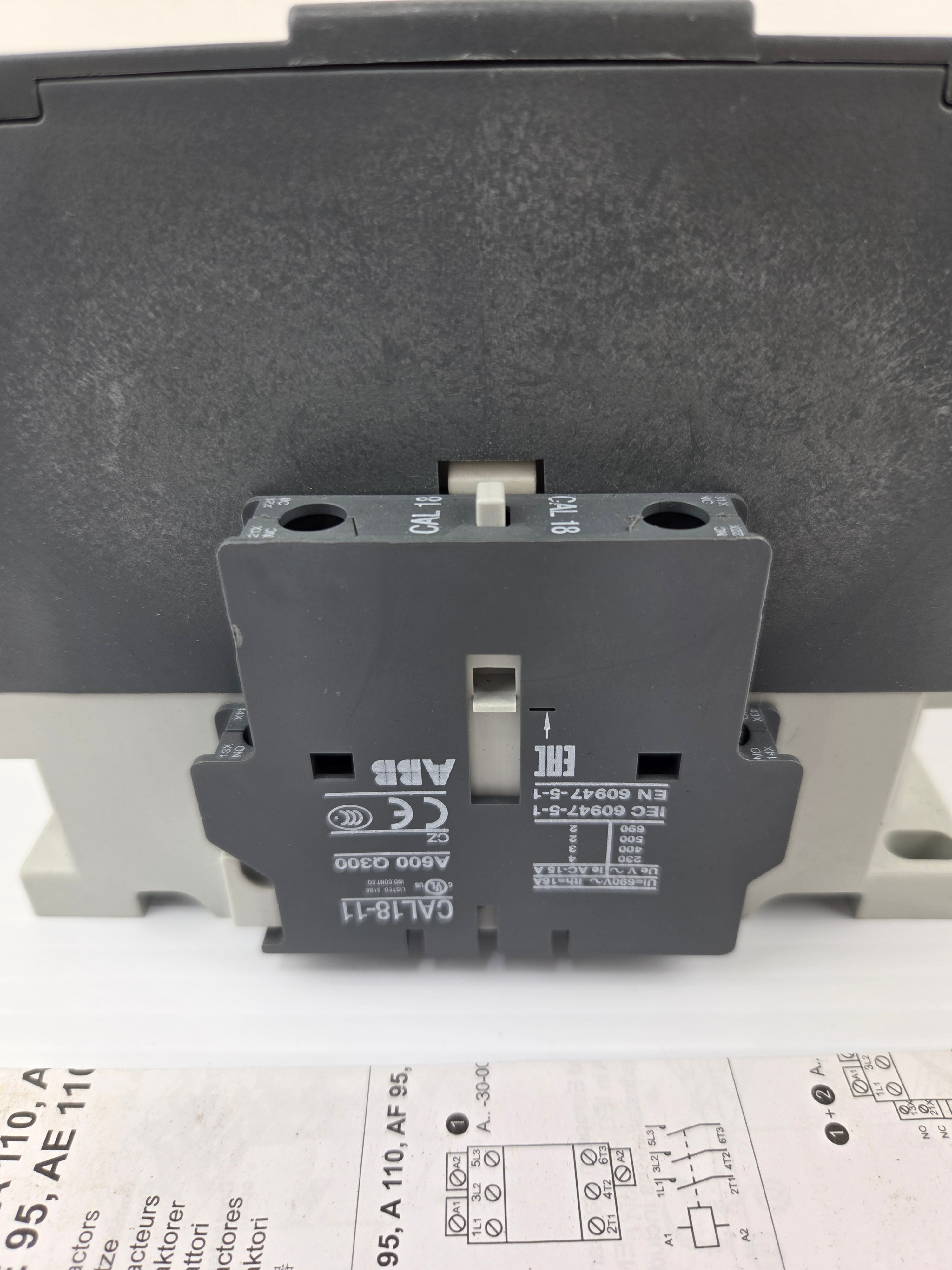 ABB A110-30 Contactor AC IEC Magnetic 110/120V Coil CAL18-11 A110