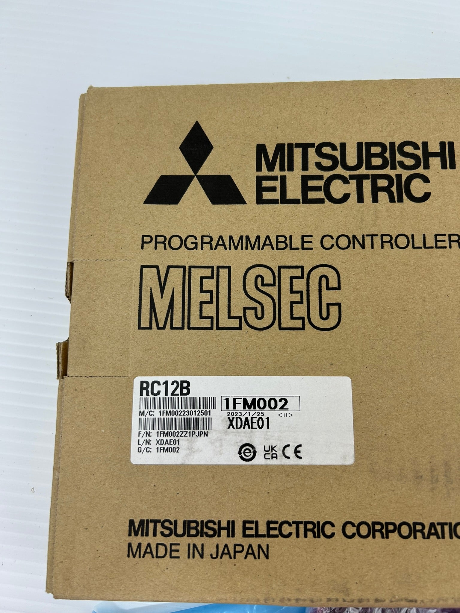 Mitsubishi RC12B MELSEC iQ-R Extension Rack PLC Programming Cable USB Interface